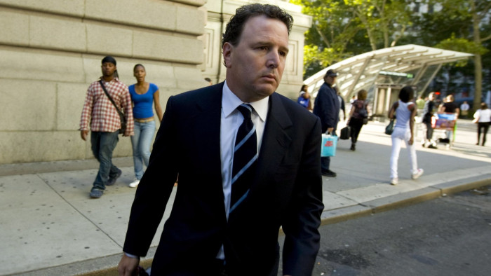 Former Citi Investment Banking Chairman Michael Klein At Lehman Trial...Michael Klein, Citigroup Inc.'s former investment banking chairman, exits U.S. bankruptcy court in New York, U.S., on Friday, Aug. 27, 2010. Klein said he was paid $10 million to advise Barclays Plc on its purchase of Lehman Brothers Holdings Inc.'s brokerage business in the 2008 credit crisis. Photographer: Jin Lee/Bloomberg