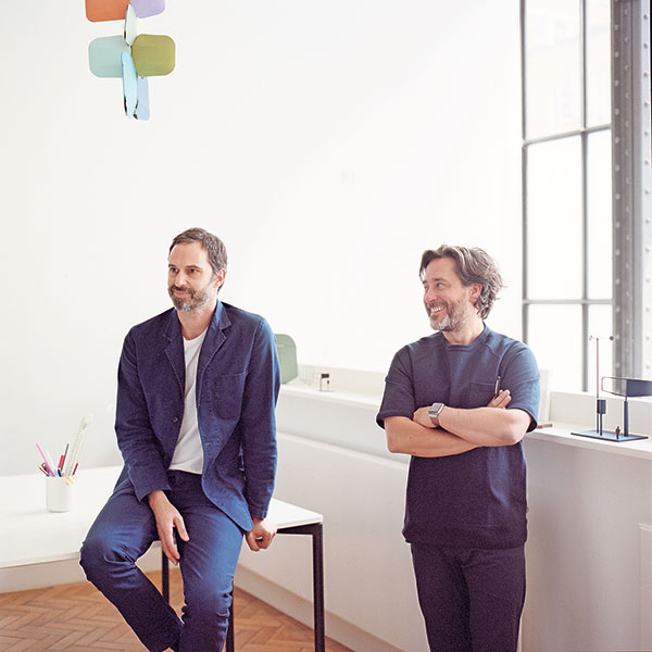 Edward Barber (left) and Jay Osgerby at their office in Shoreditch, east London