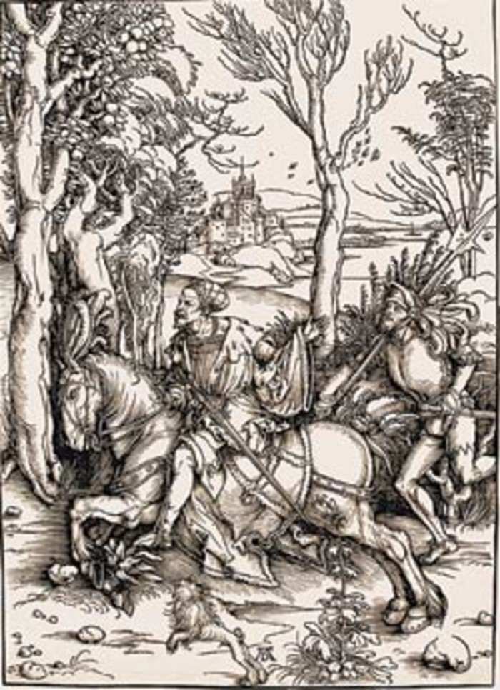 ‘Knight on Horseback with the Lansquenet’