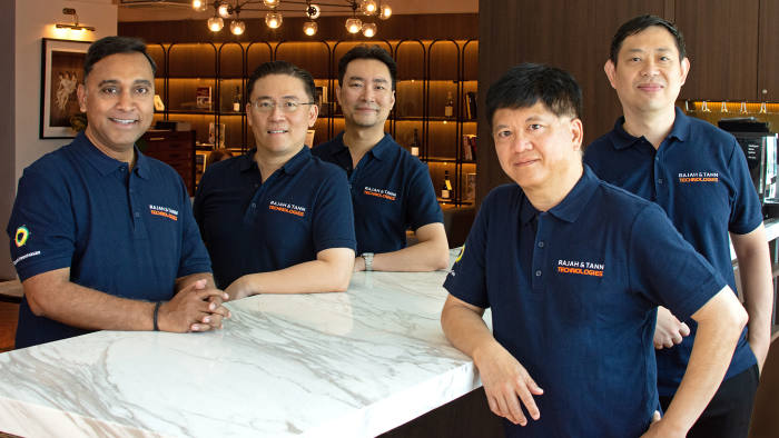 Rajah & Tann Technologies - Rajesh Sreenivasan Director, followed by Steve Tan who is a fellow Director, then Michael Lew, our COO then in the front from the left it’s Ong Ba Sou our CTO and Wong Onn Chee our Technical Director.