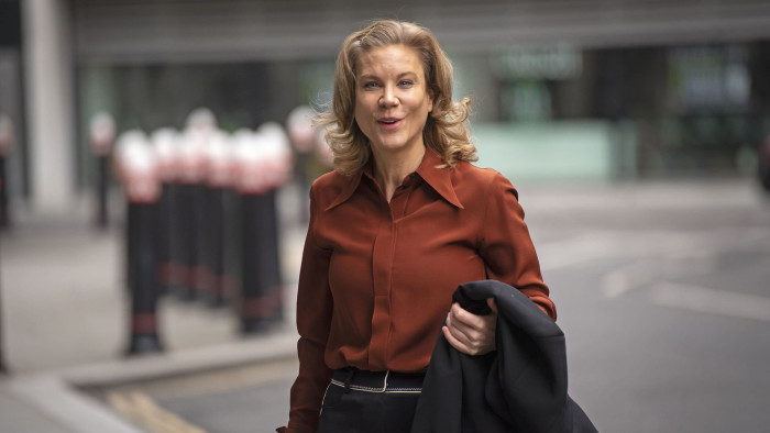 Amanda Staveley arrives at the Rolls Building in London to give evidence in her High Court battle with Barclays. PA Photo. Picture date: Thursday June 11, 2020. Staveley says Barclays' bosses misled her, shareholders and the market when negotiating investment deals during the 2008 global financial crisis and is suing the bank for £1.6 billion in damages. See PA story COURTS Barclays. Photo credit should read: Victoria Jones/PA Wire 

