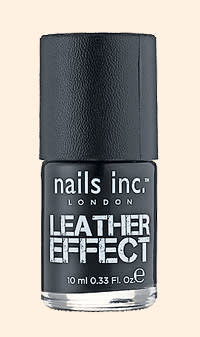 Nails Inc’s black Leather Effect line