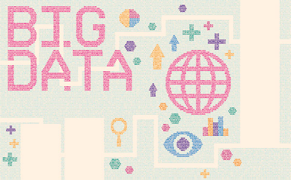 Illustration by Ed Nacional depicting big data