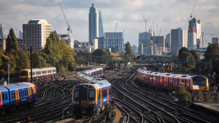 LONDON, ENGLAND - OCTOBER 11: Trains arrive at and depart from Clapham Junction Station during the morning rush hour on October 11, 2018 in London, England. The Office of Road and Rail released its annual report on UK rail finance today. Net government support of the rail industry totalled Â£6.4billion in 2017-18 (not including Network Rail loans). This was Â£601million higher than 2016-17. The government received a net contribution from the train operating companies of Â£223million compared with Â£776million in the previous 12 months. (Photo by Jack Taylor/Getty Images)