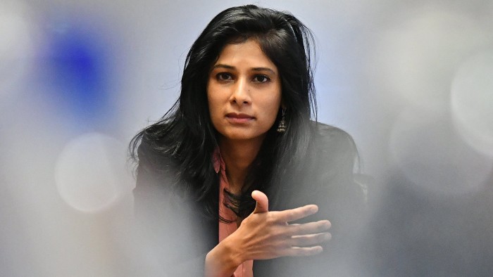 Gita Gopinath, professor of economics at Harvard University, speaks during an interview in New Delhi, India on Thursday, Dec. 22, 2016. A credible view on growth is essential for the government to project revenues and spending in a nation where a million people enter the workforce each month. Photographer: Anindito Mukherjee/ Bloomberg