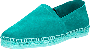 Blue suede espadrille by Tom Ford ($570, also at Bergdorf Goodman)
