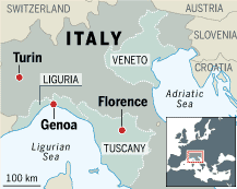 Tuscany map