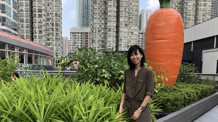 Michelle Hong, co-founder of Rooftop Republic in Hong Kong does urban gardens. (Handout).