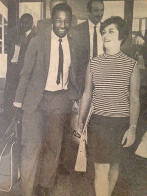 Pelé with Janet Lever