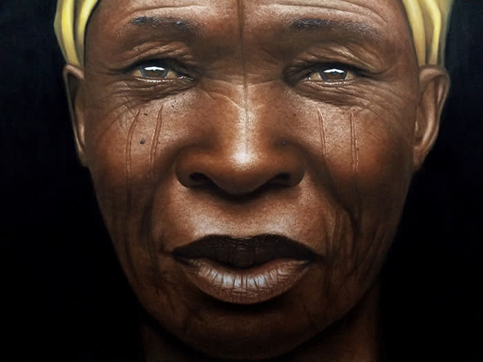 Babajide Olatunji - Tribal Marks Series III #52 Courtesy artist and TAFETA.