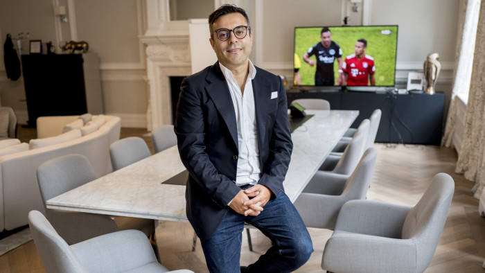 Andrea Radrizziani, owner and founder of Eleven Sports and owner of Leeds United FC, photographed at his office in London on August 22, 2018.