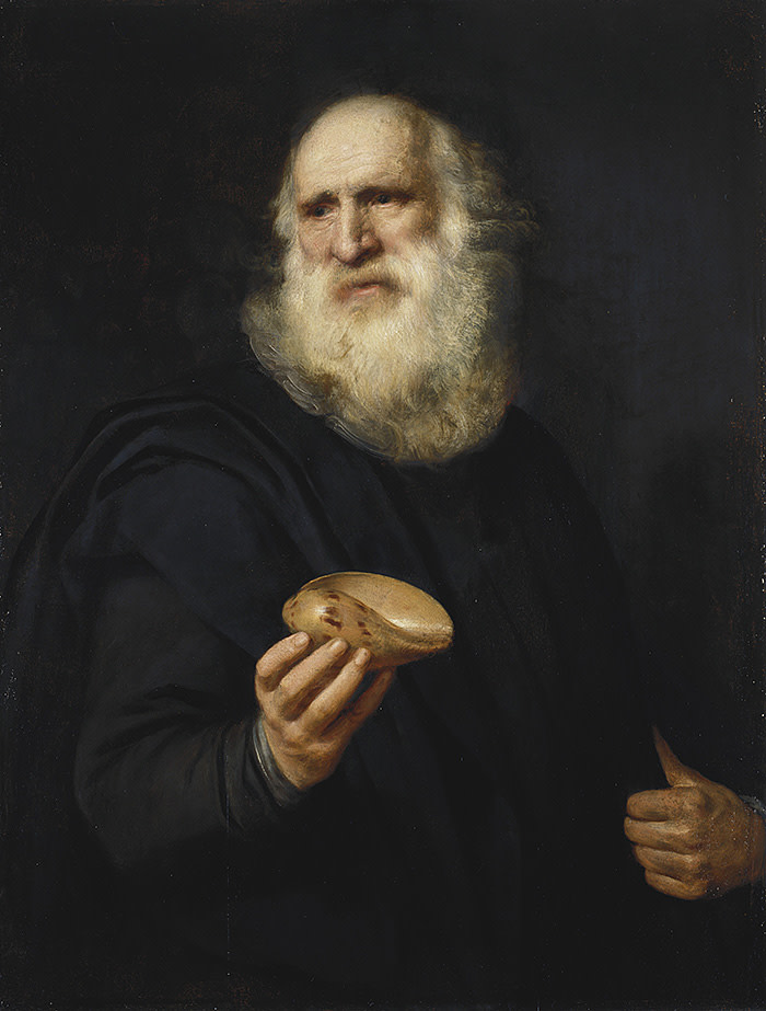 Michiel Jansz van Miereveld, A Bearded Old Man with a Shell, c.1606 <br/> <br/>Royal Collection Trust/(c) Her Majesty Queen Elizabeth II 2017 <br/> <br/>For single use only in connection with the exhibition 'Charles II: Art & Power' at The Queen's Gallery, Buckingham Palace, 8 December 2017 √¢¬Ä¬ì 13 May 2018. Not to be archived or sold on.