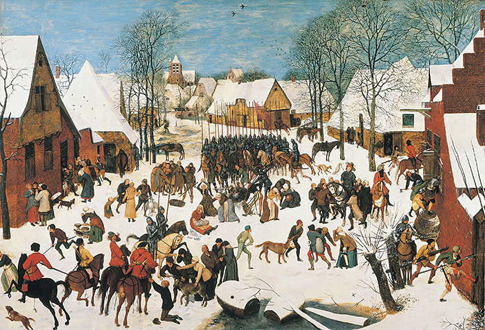 Pieter Brugel the Elder, The Massacre of the Innocents, c.1565√¢¬Ä¬ì67 <br/> <br/>Royal Collection Trust/(c) Her Majesty Queen Elizabeth II 2017 <br/> <br/>For single use only in connection with the exhibition 'Charles II: Art & Power' at The Queen's Gallery, Buckingham Palace, 8 December 2017 √¢¬Ä¬ì 13 May 2018. Not to be archived or sold on.