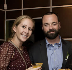 Gabe MacConaill with his wife Joanna Litt in November 2013. MacConaill, a junior partner at law firm Sidley Austin, died by suicide in October 2018 after an intensely stressful period at work. Litt subsequently published an article entitled “Big Law Killed My Husband”