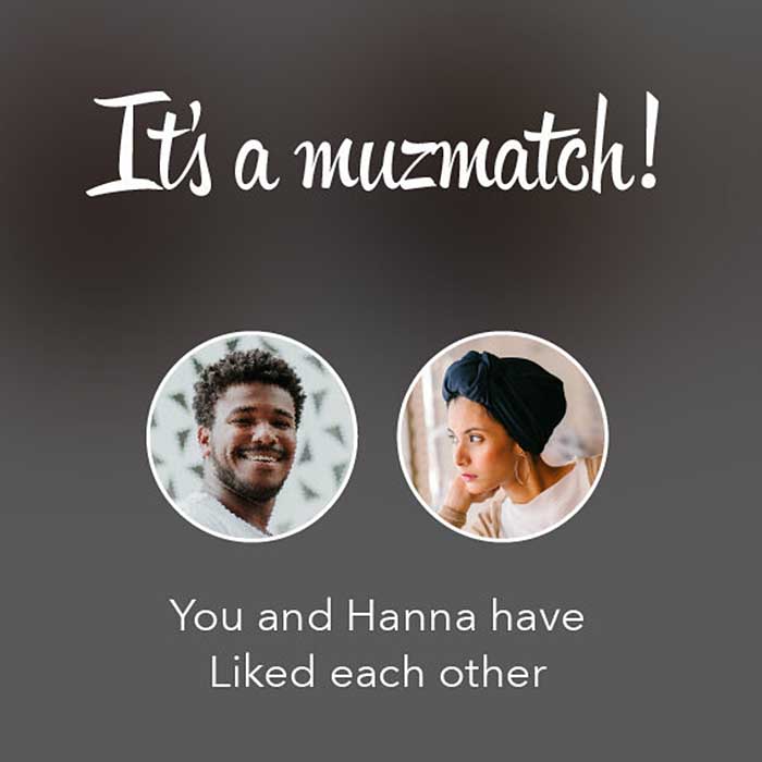 Muzmatch - an app designed for single Muslim people to meet. Handout.