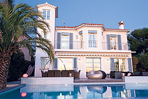 A three-bedroom seafront villa in Antibes