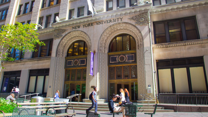 NEW YORK CITY - SEPT 13, 2013: Kaufman Management Ctr. at Stern of New York University in Manhattan. The Stern School at NYU is one of the oldest and most prestigious business schools in the world.; Shutterstock ID 172330619; Department: -; Job/Project: -; Employee Name: -