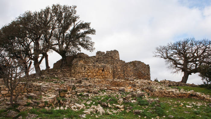One of the stone towers, or 'nuraghi', found across the island