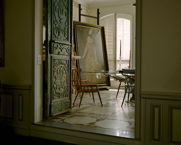 Christian Louboutin at his Paris home (C) Ilyes Griyeb
