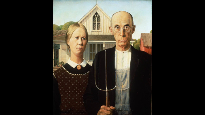 Grant Wood's 'American Gothic', 1930