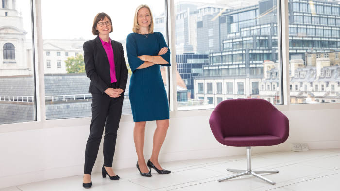 Helen Brown, left, and Julia Hemmings pose in the offices of Baker & McKenzie LLP in London, Sept 16, 2019. Photograph by Suzanne Plunkett



This image is copyright Suzanne Plunkett 2019©.
For photographic enquiries please call Suzanne Plunkett or email suzanne@suzannelunkett.com 
This image is copyright Suzanne Plunkett 2019©.
This image has been supplied by Suzanne Plunkett and must be credited Suzanne Plunkett. The author is asserting her full Moral rights in relation to the publication of this image. All rights reserved. Rights for onward transmission of any image or file is not granted or implied. Changing or deleting Copyright information is illegal as specified in the Copyright, Design and Patents Act 1988. If you are in any way unsure of your right to publish this image please contact Suzanne Plunkett on +44(0)7990562378 or email suzanne@suzanneplunkett.com