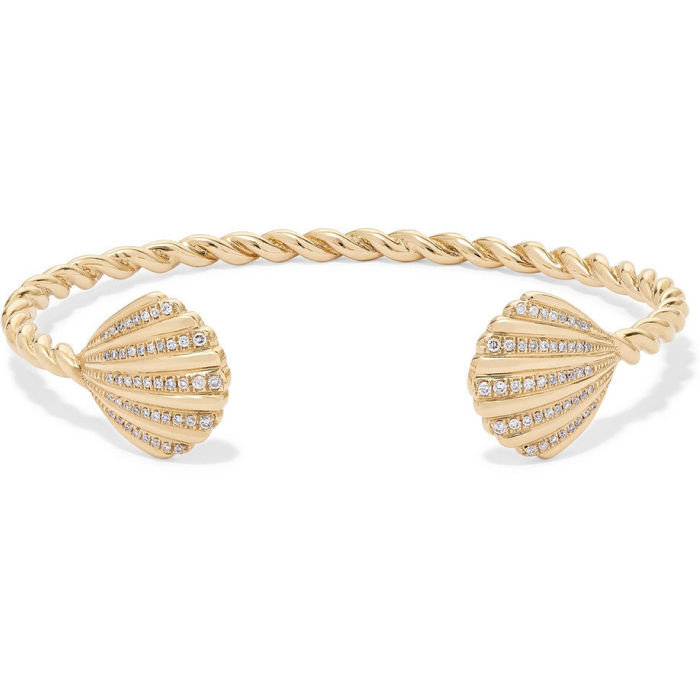 Yvonne Léon's 18ct gold and diamonds bracelet, £2,376, yvonneleon.com
