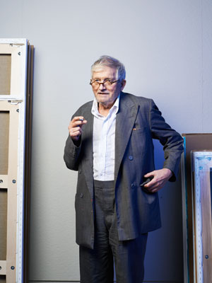David Hockney photographed in his LA studio in September 2013