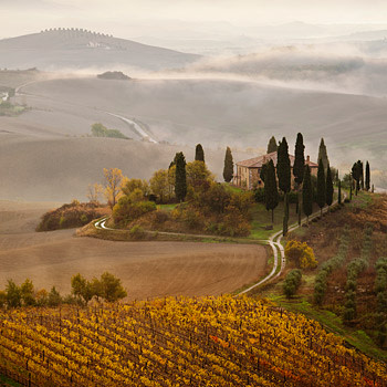 Landscape of Tuscany countryside