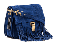 Suede-fringed PS1 pouch by Proenza Schouler