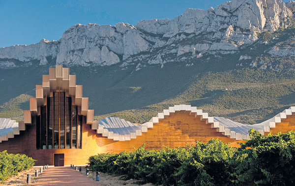 Ysios winery in Spain’s Rioja region, designed by Santiago Calatrava