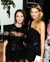 Samantha Boardman and model Jessica Hart, at last year’s Art Basel Miami Beach
