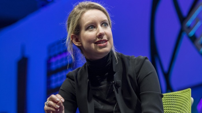 Billionaire Elizabeth Holmes, founder and chief executive officer of Theranos Inc., speaks during the 2015 Fortune Global Forum in San Francisco, California, U.S., on Monday, Nov. 2, 2015. The forum gathers Global 500 CEO's and innovators, builders, and technologists from some of the most dynamic, emerging companies all over the world to facilitate relationship building at the highest levels. Photographer: David Paul Morris/Bloomberg