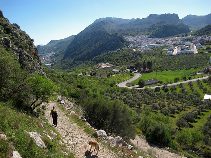 Our brief detour to Montejaque on the first day. Benaojan appears lower down the valley credit Stephen Venables