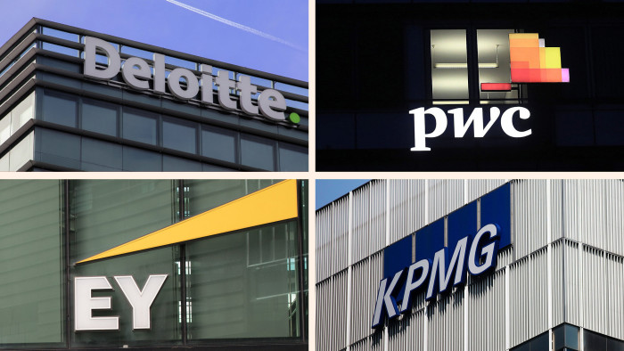 EY, PwC, Deloitte, KPMG
Accountancy big four auditing