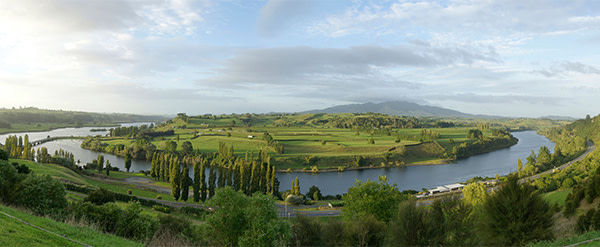 Lake Karapiro, near where Clark grew up on New Zealand’s North Island