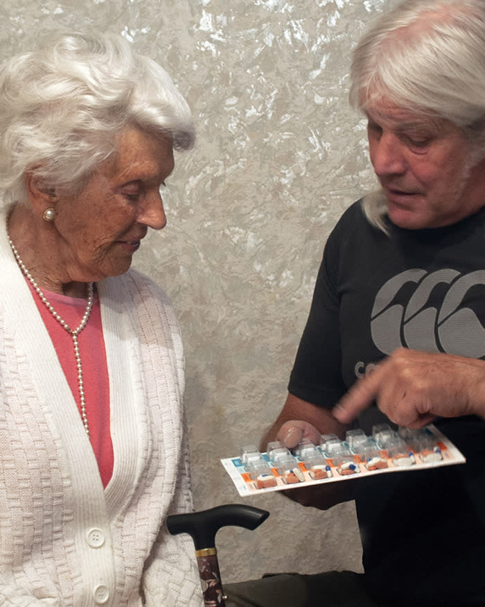 Dementia special report - Graham Parrish with his mother Doris.