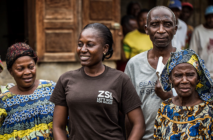 A meeting of a village savings and loan association in Dja, Cameroon, where ZSL is helping to encourage sustainable livelihoods which help preserve the forests