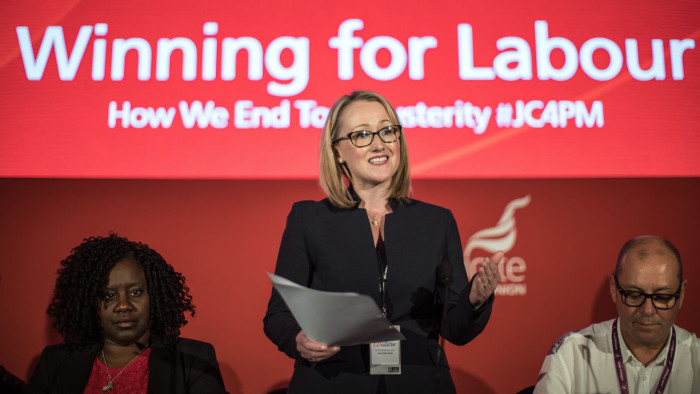 Labour shadow secretary of state for business, Rebecca Long-Bailey, speaks at an ending austerity fringe event at the Labour Party Conference in Liverpool today.
