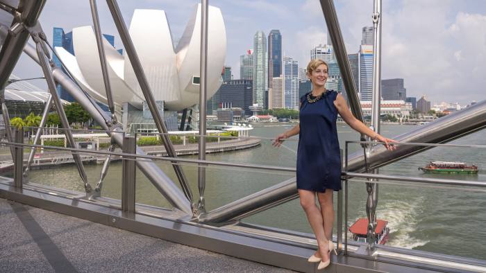 Asia major: Sandra Marichal in Singapore, where she works with people from around the world
