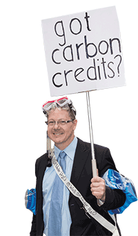 A demonstrator at a climate change protest
