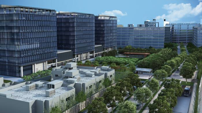 A rendering of the new Goldman Sachs Bengaluru, Bangalore campus to open in 2019 from PR