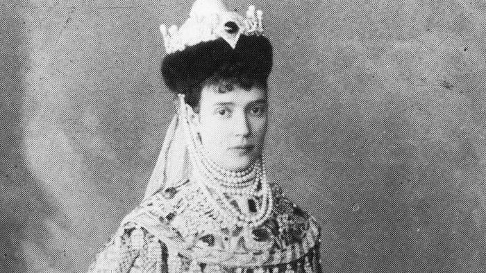 Maria Feodorovna wearing traditional Russian dress