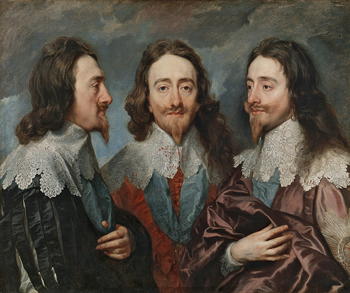 Anthony van Dyck (1599–1641), Charles I in Three Positions, 1635–36 Oil on canvas, 84.4 x 99.4 cm RCIN 404420 Royal Collection Trust / © Her Majesty Queen Elizabeth II 2018 Exhibition organised in partnership with Royal Collection Trust