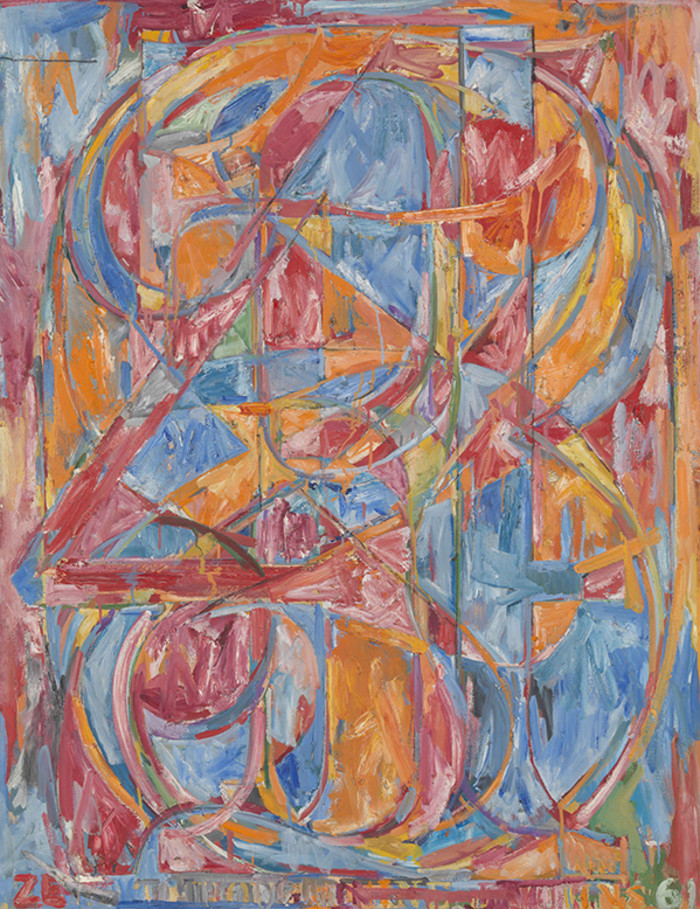 'O through 9', 1961, by US artist Jasper Johns