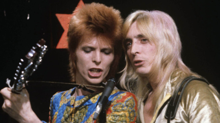 David Bowie (left) and Mick Ronson