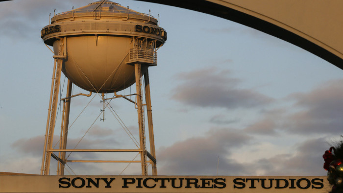 Signage is displayed on the water tower at the Sony Pictures Entertainment Inc. studios in Culver City, California, U.S., on Thursday, Dec. 18, 2014. If the U.S. decides to retaliate over North Koreaís alleged hacking of Sony Pictures Entertainment computers, officials could target the government's financial resources, its illicit drug and counterfeiting operations or the hackers themselves