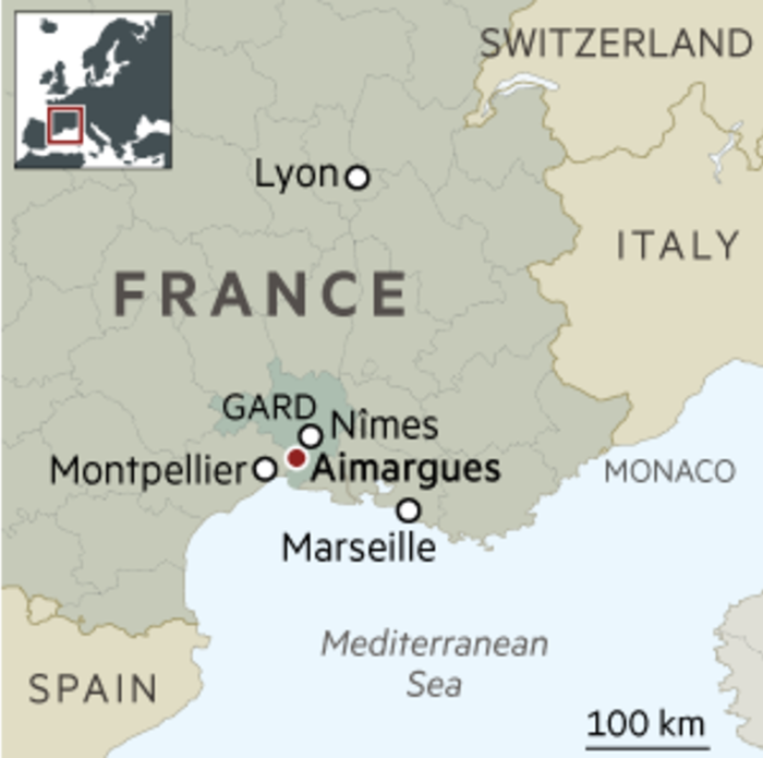 Gard France map
