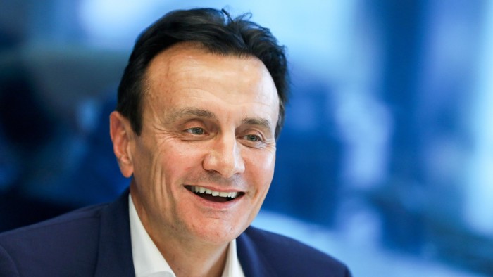 Pascal Soriot, chief executive officer of Astrazeneca Plc, speaks during an interview in London, U.K., on Monday, Sept. 4, 2017. Soriot said he’s worried about the lack of progress in negotiations between the U.K. and the European Union on their future ties, which could impede sales of drugs in foreign markets after Brexit. Photographer: Chris Ratcliffe/Bloomberg