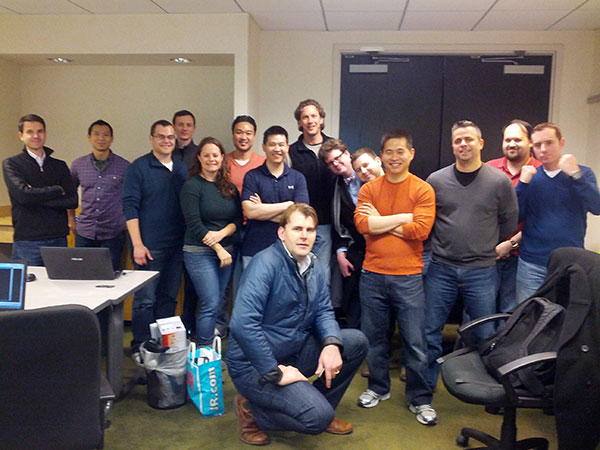 Brad Katsuyama (centre) and his team at IEX