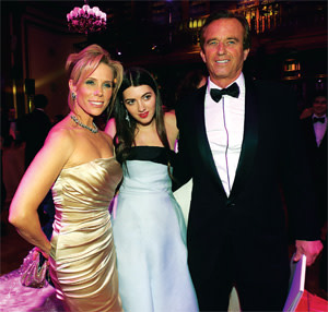 From left: Cheryl Hines, Kyra Kennedy and Robert Kennedy at the Bal des Débutantes